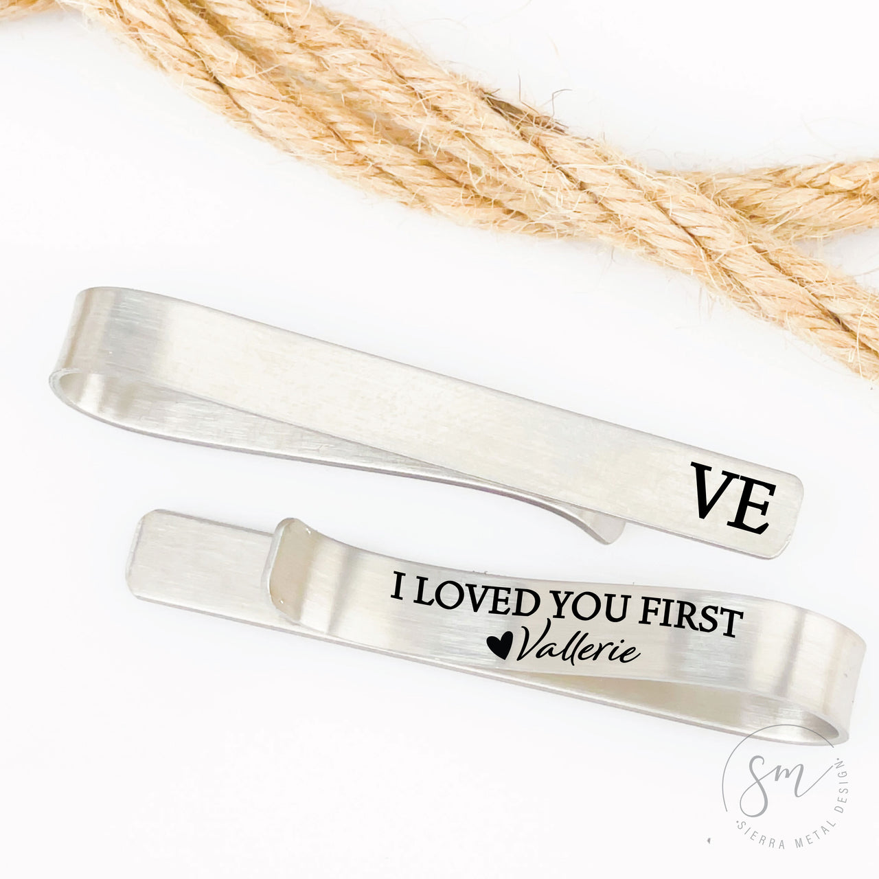 I Loved You First Tie Clip