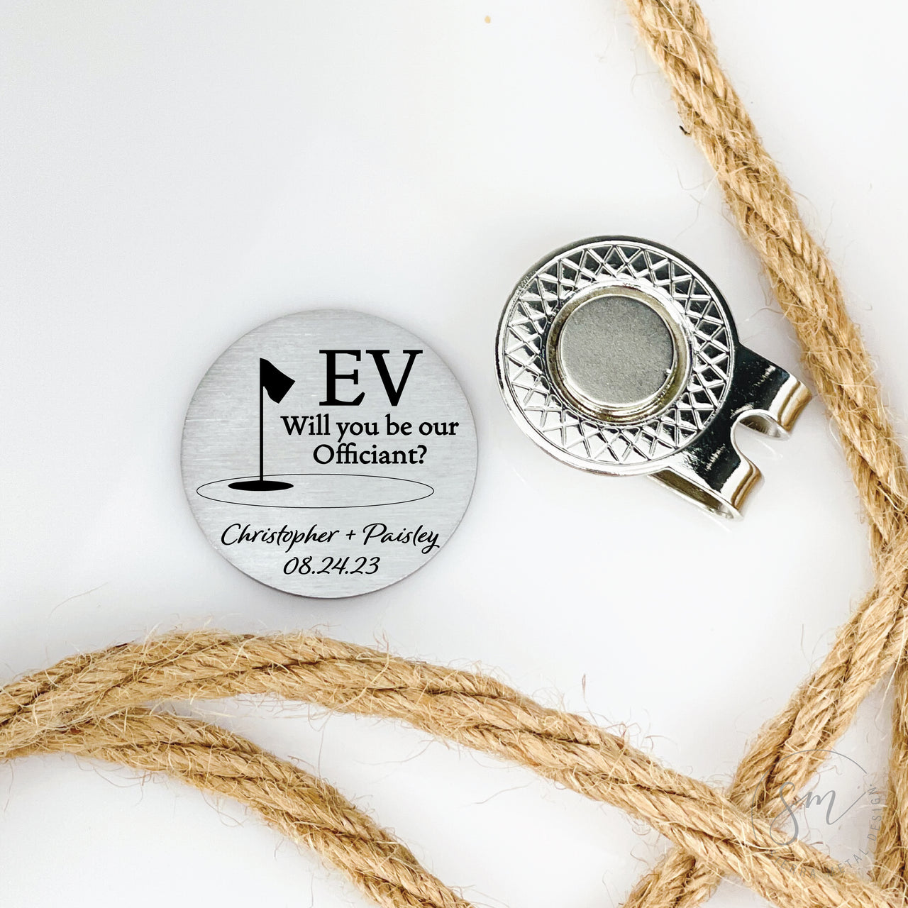 Will You Be Our Officiant Golf Ball Marker