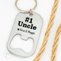 Thumbnail for #1 Uncle Bottle Opener Keychain